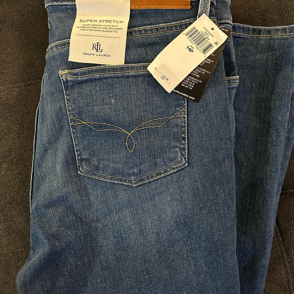 NEW Lauren Ralph Lauren Highrise Bootleg Stretch Jean- SIZE 14P